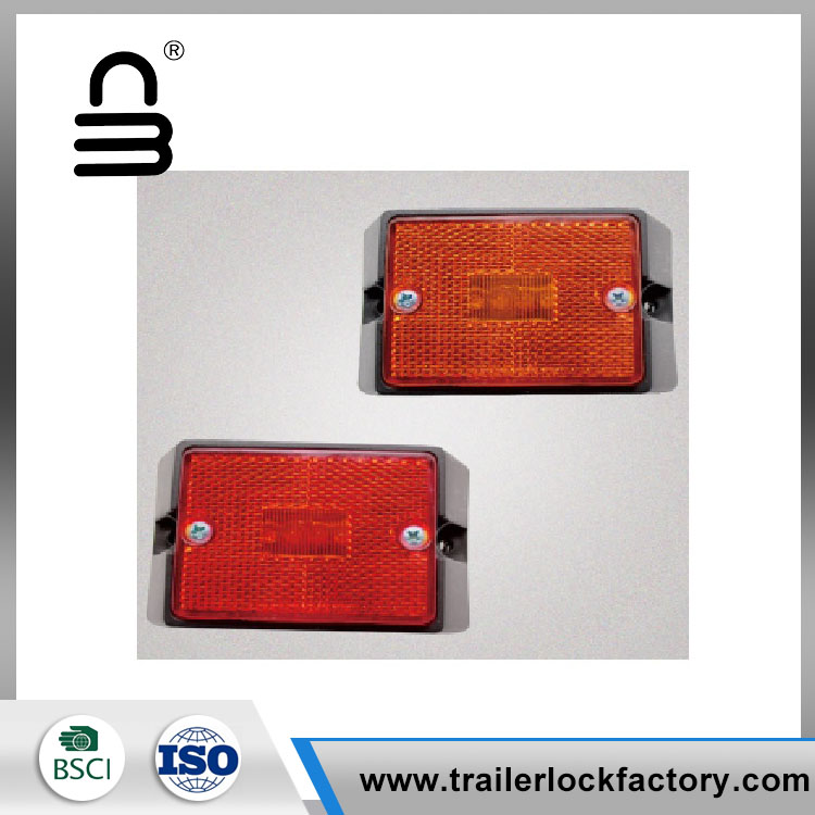 2 x লাল আয়তক্ষেত্র LED আলো